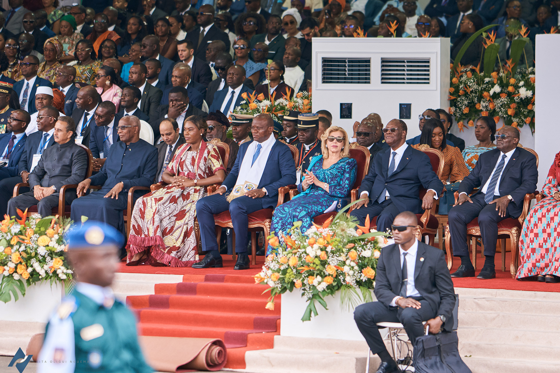 Le couple présidentiel Oligui Nguema à Abidjan pour les célébrations de l’indépendance de la Côte d’Ivoire