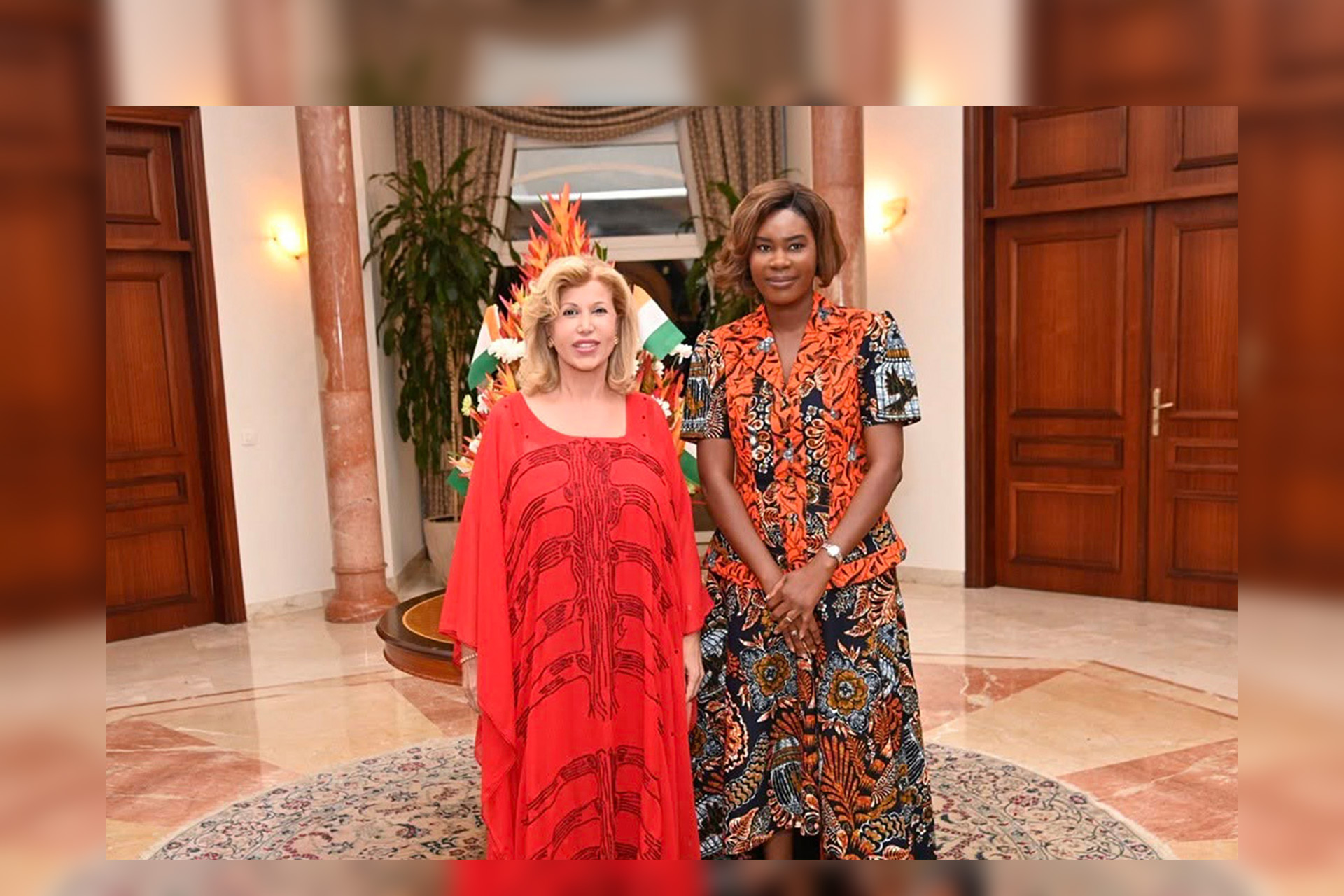 Échange autour de l’amélioration des conditions de vie des femmes et des enfants avec la Première Dame de Côte d’Ivoire, Madame Dominique Ouattara