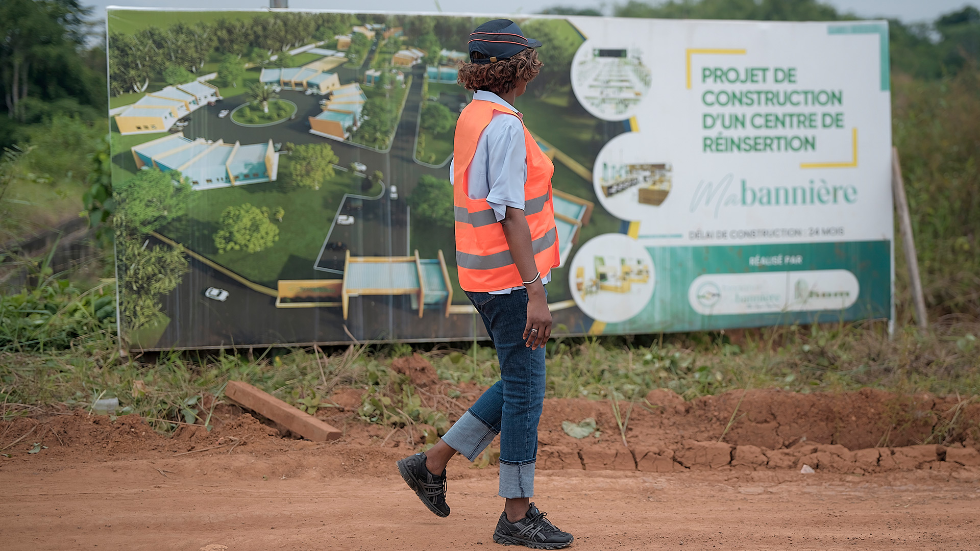 Visite du chantier de construction du centre
