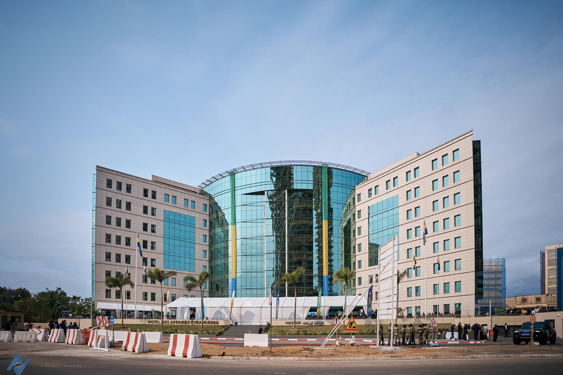 Inauguration de l'hôtel des affaires étrangères