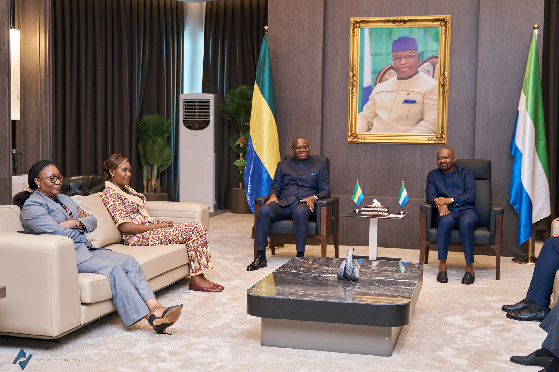 En Sierra Leone, Madame Zita Oligui Nguema accompagne le renforcement de la coopération entre les deux pays